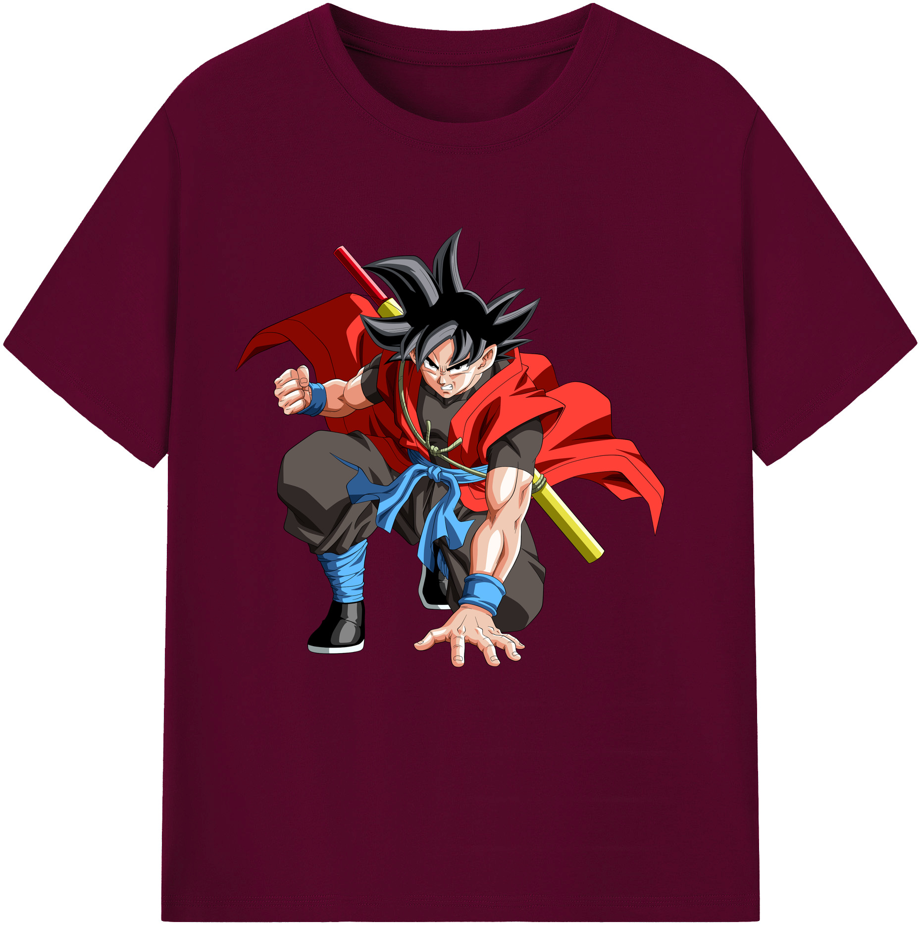 （画像用） ドラゴンボール 孫悟空（そん ごくう）Son Goku カカロット DRAGON BALL Kakarotto レディースカジュアルプリントTシャツ（綿100％）